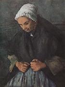 Paul Cezanne Old Woman with a Rosary Sweden oil painting artist